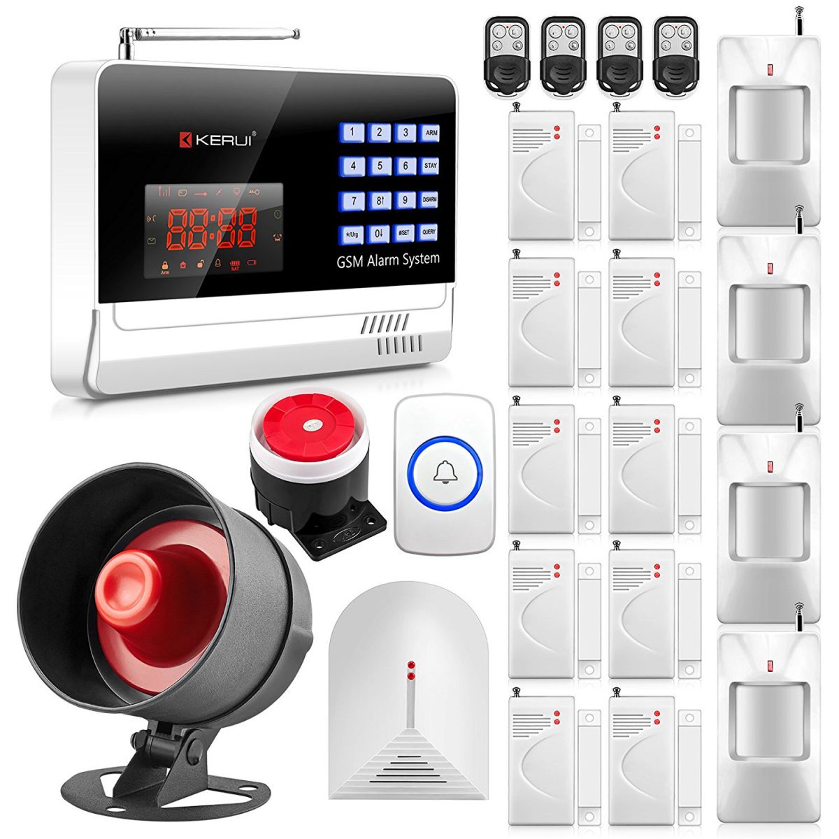 KERUI N6120G Wireless GSM Home Security Burglar Alarm System Kit 
