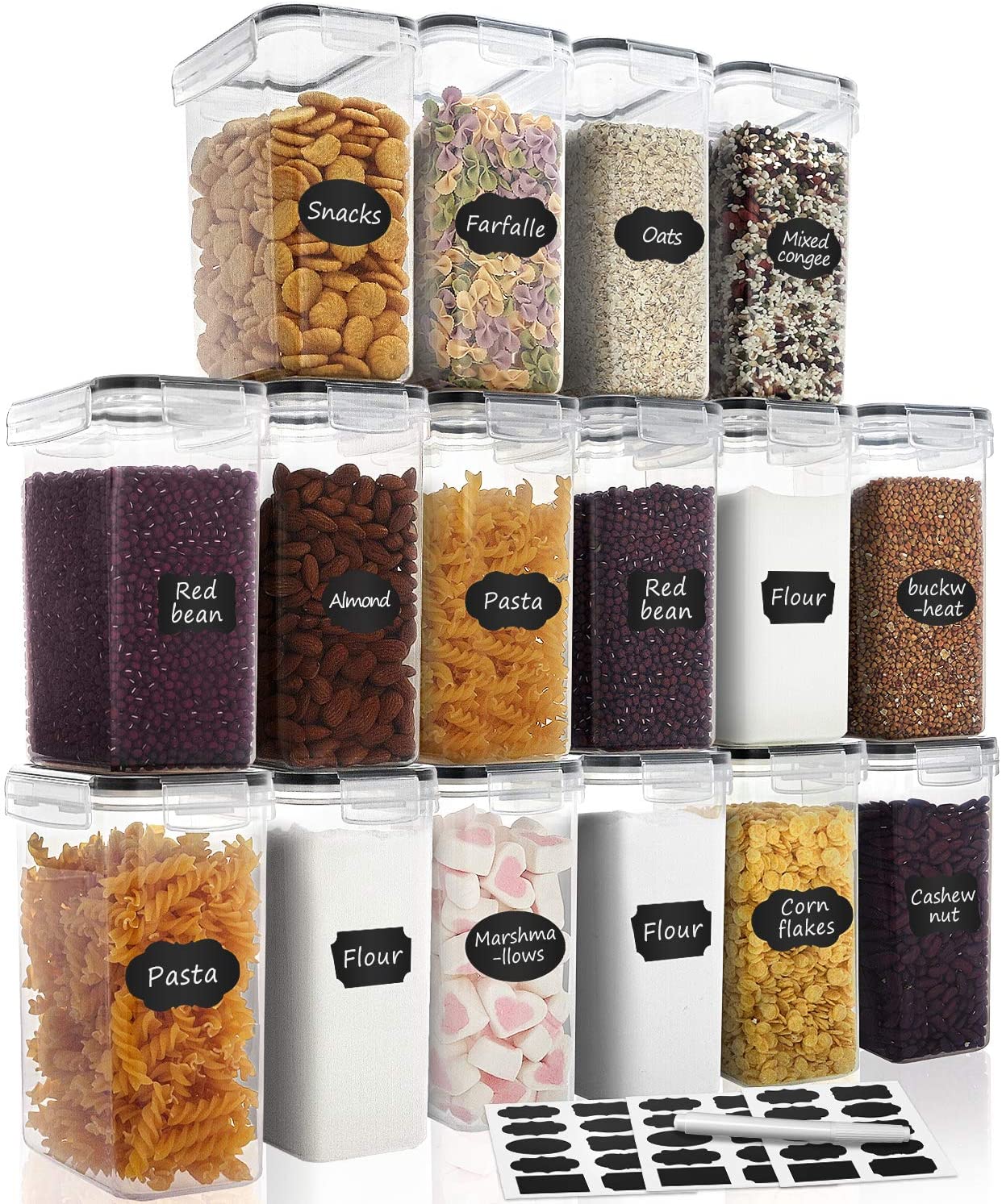 12 Best Pick Airtight Food Storage Containers (Set of 16) to Update Any ...